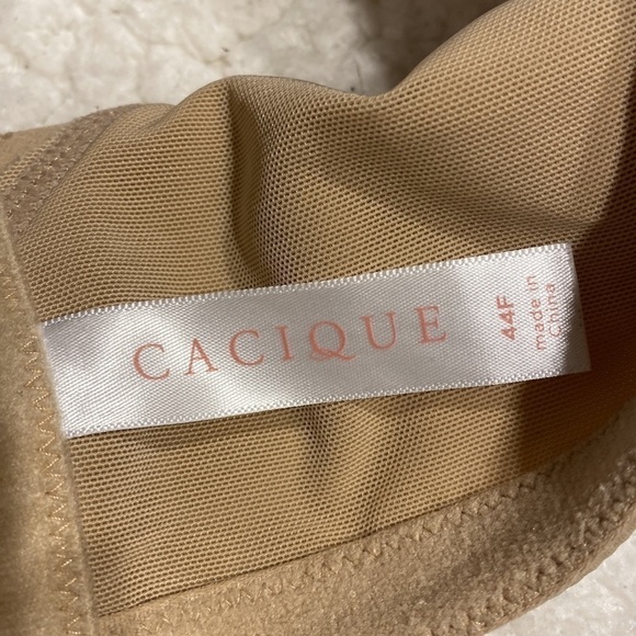 Q womens Cacique tan plus size bra 44F - Picture 4 of 4